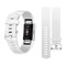 Zodaca for Fitbit Charge 2 Adjustable Replacement TPU Sport Band Strap Wristband w/Metal Buckle Clasp - White